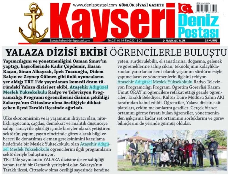 Deniz Postası Gazetesi-24.12.2017