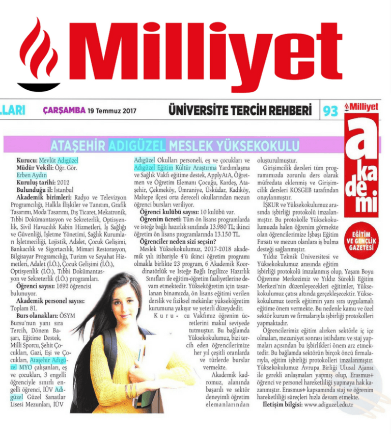 Milliyet Gazetesi 19.07.2017